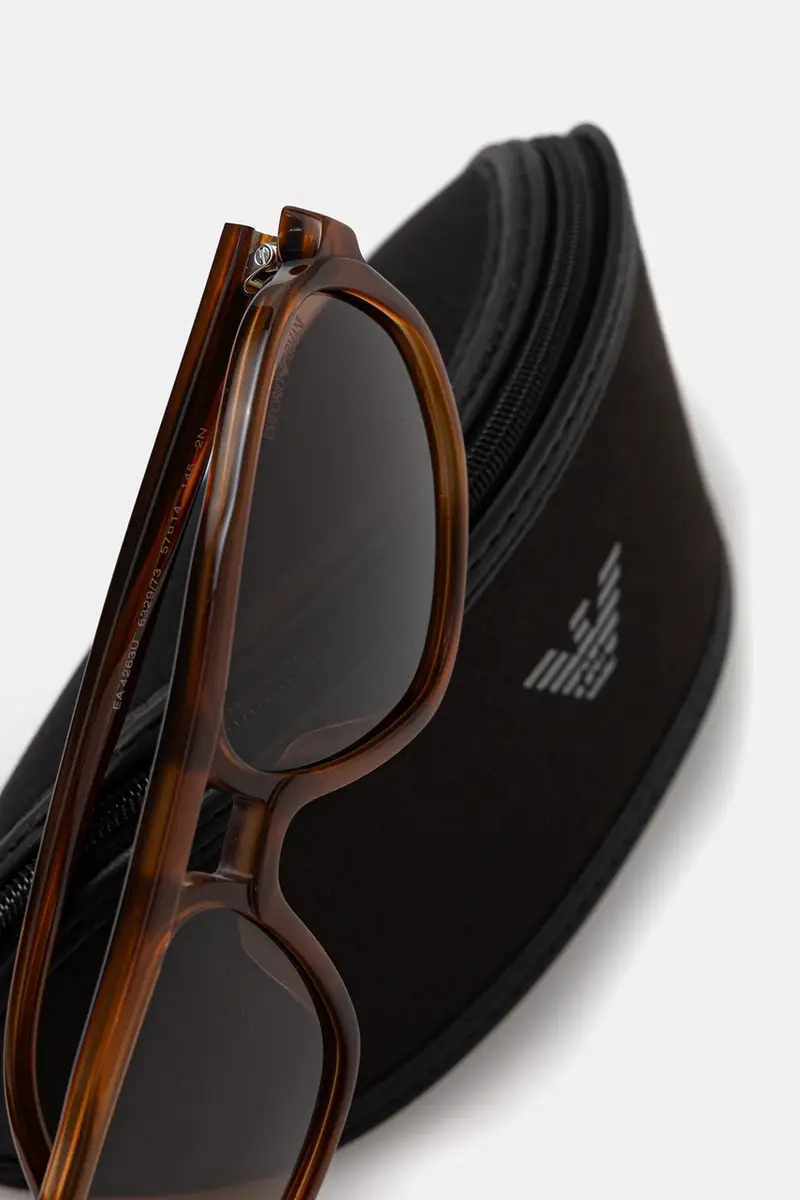 Emporio Armani Occhiali da sole Uomo Marrone 3772332 miniatura 4