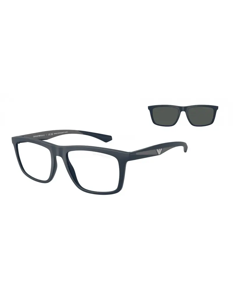 Occhiali da vista EMPORIO ARMANI EA4235 61851W 55 Matte Blue + 1 CLIP LENTI DA SOLE