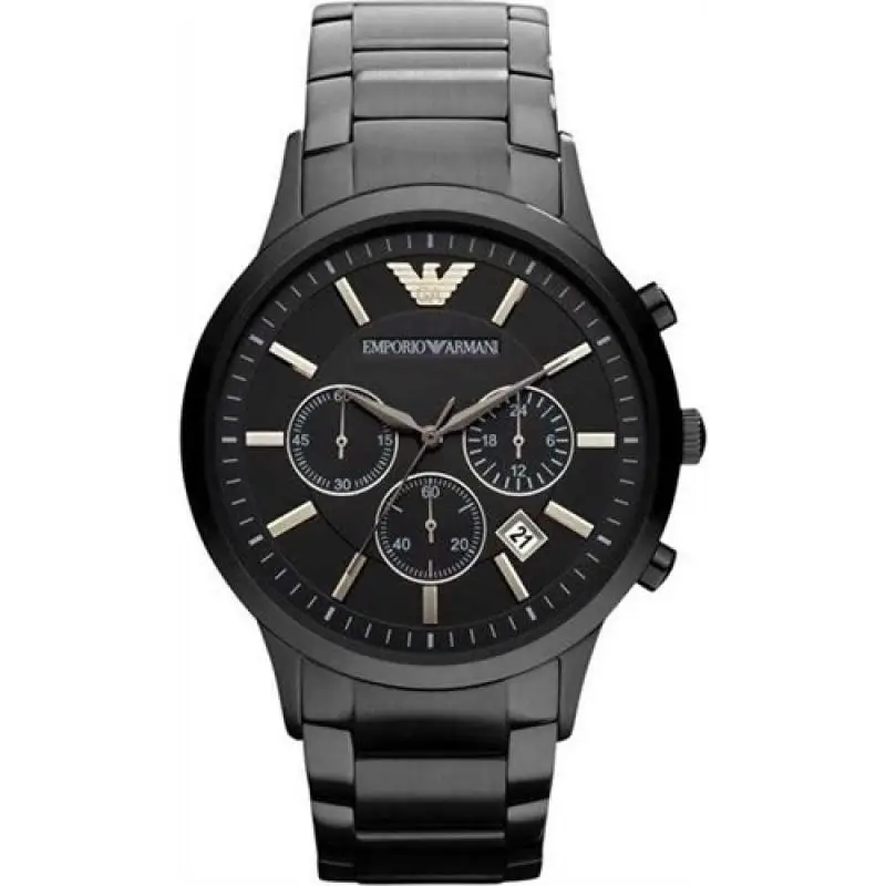 Emporio Armani Orologio cronografo da uomo Renato AR2453 nero