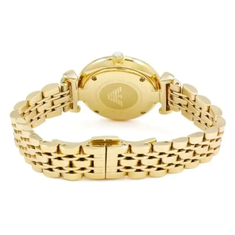 Emporio Armani Orologio donna, movimento a due lancette, cassa in acciaio inossidabile gold 32 mm con bracciale in miniatura 2