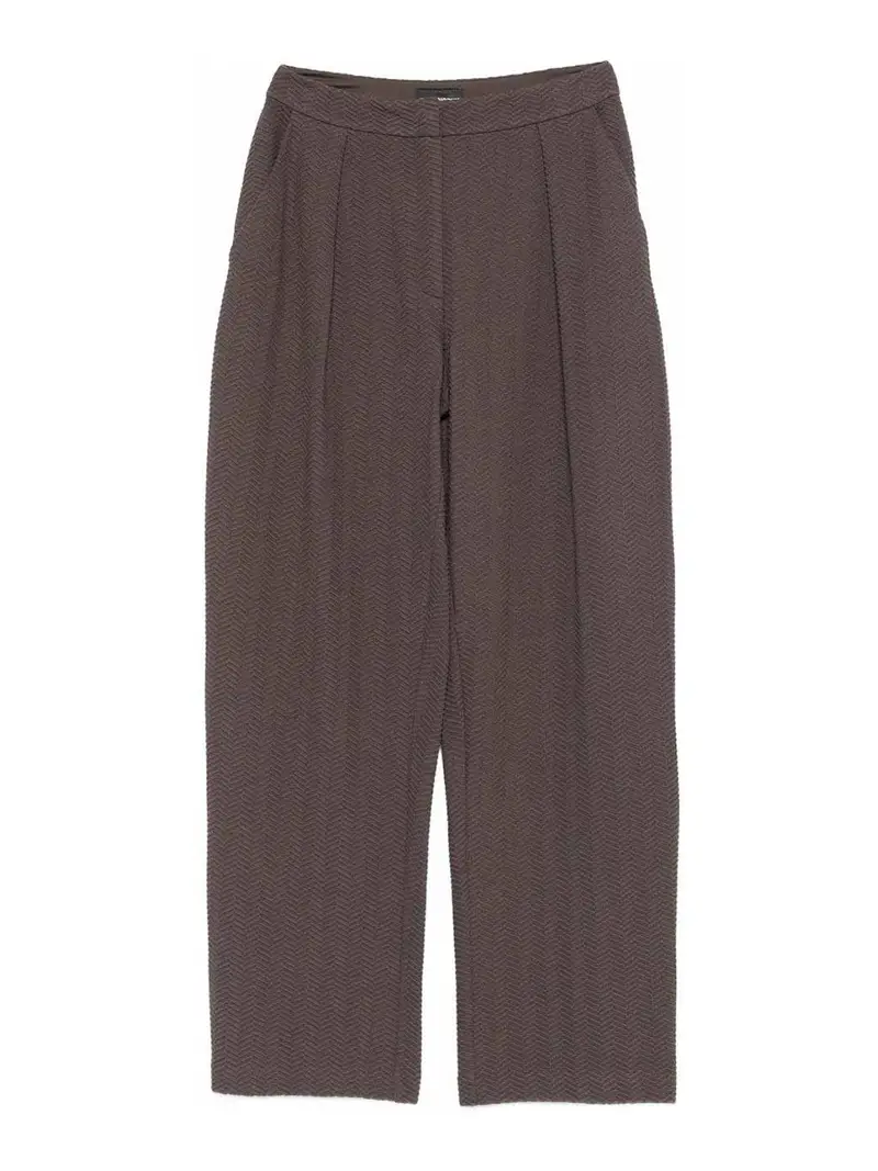 Pantaloni di miscela di cotone Marrone