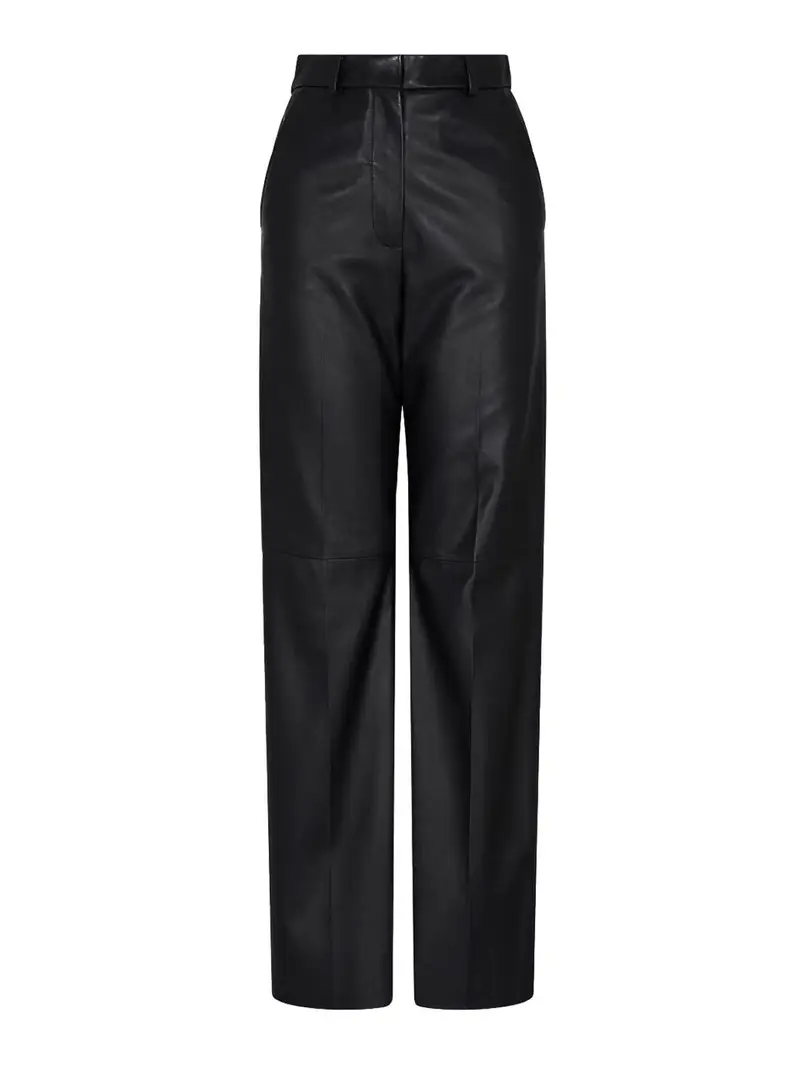 Pantaloni di pelle Nero