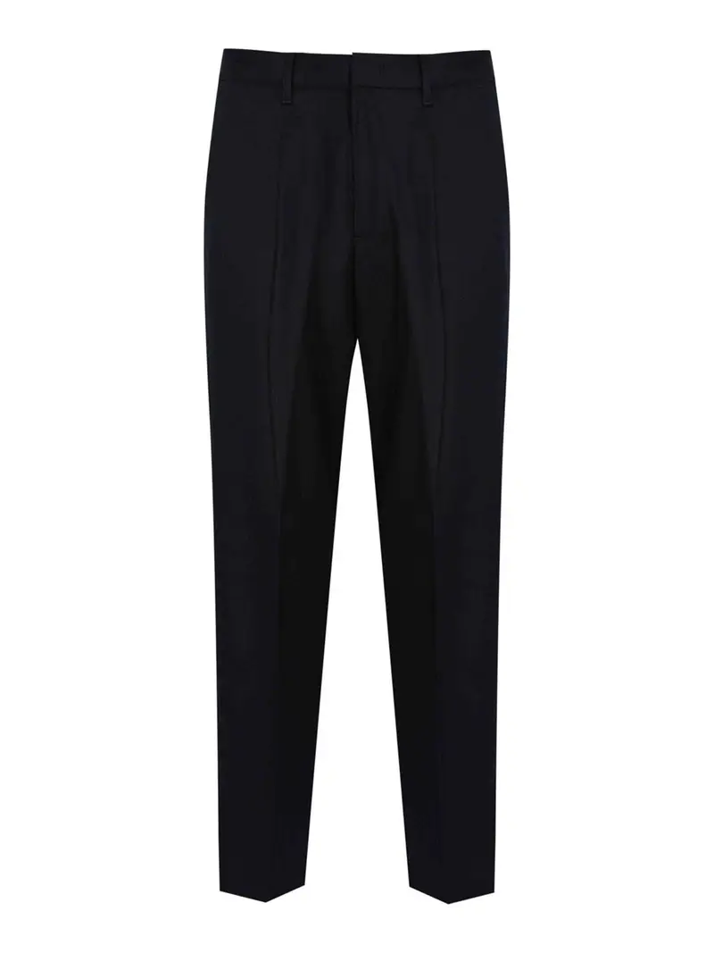 Pantaloni in twill di lana vergine stretch Blu