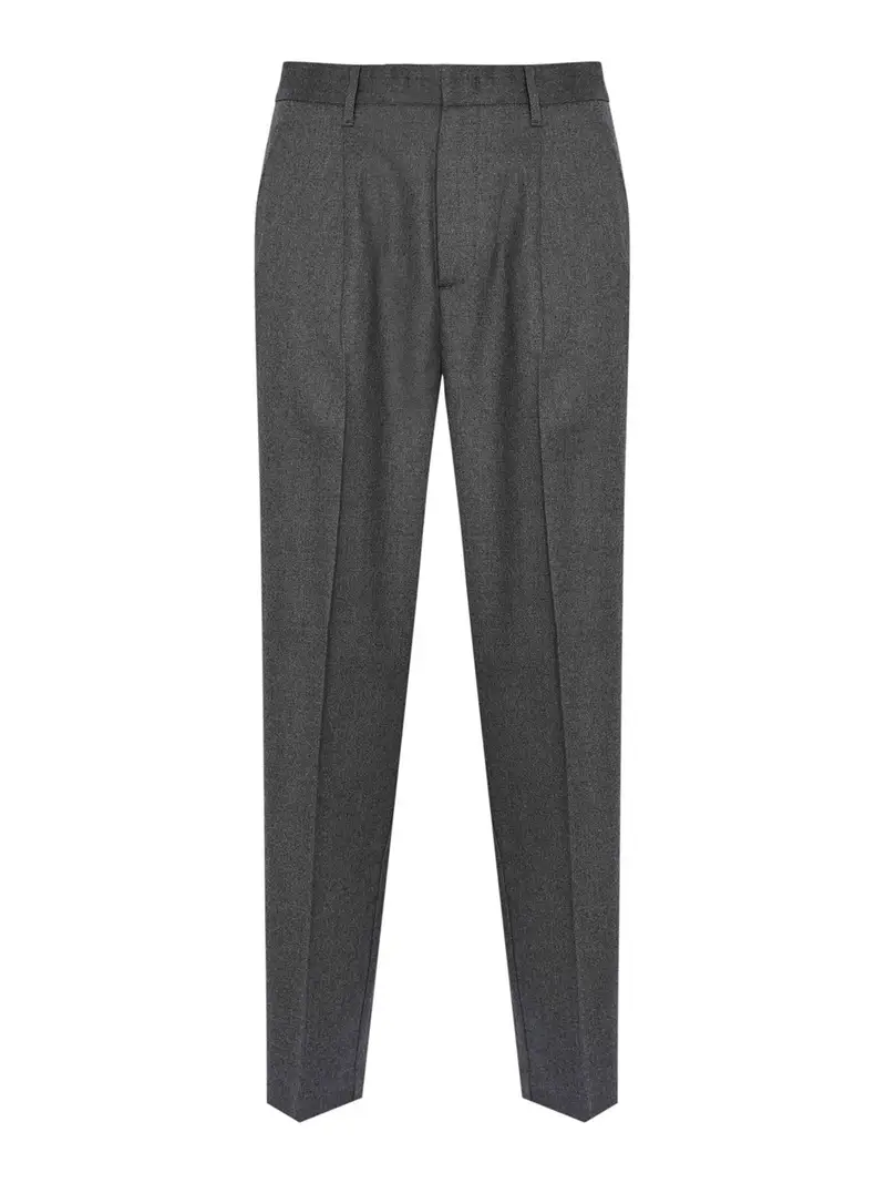 Pantaloni in twill di lana vergine stretch Grigio