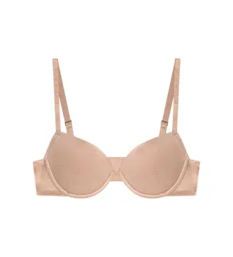 per donna EW000379_AF19030 Reggiseno in rete con monogramma beige (90B), Homewear, Poliamide