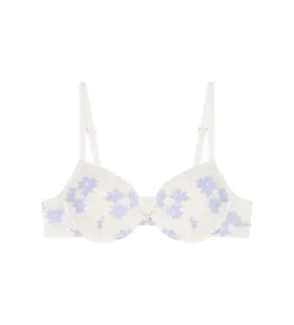 per donna EW000379_AF19040 Reggiseno a quadretti beige (100C), Homewear, Poliamide Blu