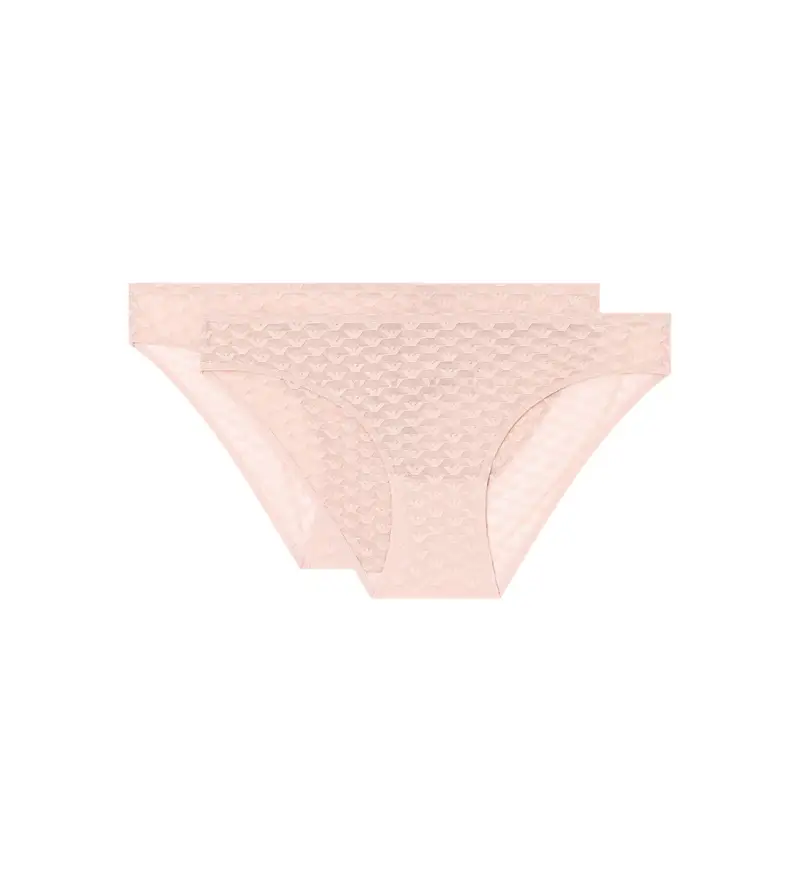 per donna EW000403_AF15358 Set di 2 mutandine rosa All Over Eagle Mesh (L), Homewear, Poliamide