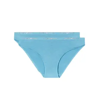 per donna EW000403_AF19024 Set di 2 mutandine Think Blue (XL), Homewear, Viscosa, Turchese Pelle