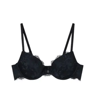 per donna EW000446_AF15359 Reggiseno push-up nero con imbottiture rimovibili (85B), Da sera, Elastan