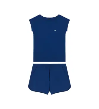 per donna EW000495_AF19023 Pigiama blu navy per tutti i giorni (S), Homewear, Cotone, Manica corta