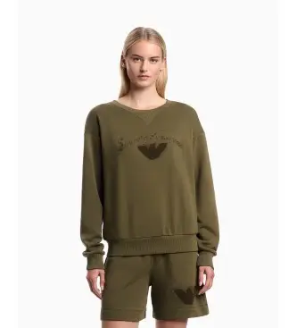 per donna EW000778_AF20244 Pantaloncini Sponge Logo verde (XS), Casual, Cotone