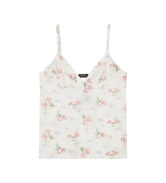 per donna EW001944_AF19035 Maglietta micro bianca (XL), Bianco, Homewear, Poliamide, Senza maniche / cinghie