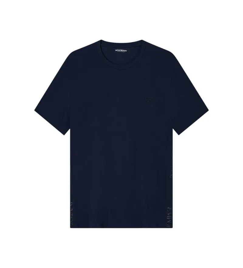 per uomo EM000377_AF15374 Maglietta da casa in maglia blu navy di base (L), Homewear, Cotone, Manica corta