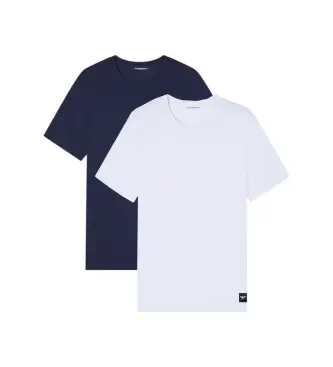 per uomo EM000391_AF20673 T-shirt Essential Logolabel blu navy (XL), Bianco, Casual, Cotone, Manica corta