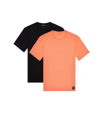 per uomo EM000391_AF20673 T-shirt Essential Logolabel nere, arancioni (M), Nero, Casual, Arancione, Cotone, Manica corta