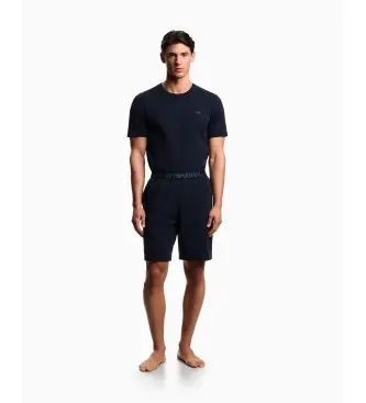 per uomo EM000400_AF18881 Comodo pigiama blu navy (XL), Homewear, Cotone, Manica corta
