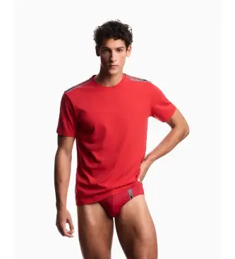 per uomo EM000574_AF20426 Maglietta rosso intenso (M), Casual, Cotone, Manica corta