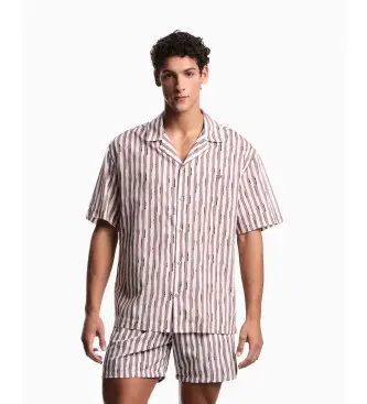 per uomo EM000593_AF20450 Camicia lilla di stagione (XXL), Casual, Cotone, Manica corta Naturale