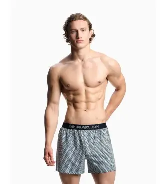 per uomo EM000798_AF18885 Motivo del fondo Mix blu (L), Homewear, Cotone