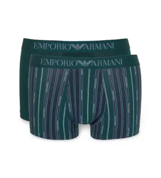 per uomo EM001014_AF14994 Set di 2 boxer verdi (L), Casual, Homewear, Verde, Cotone