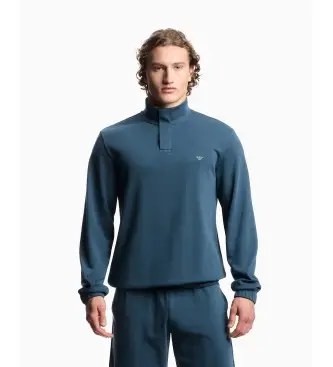 per uomo EM003780_AF18887 Felpa da casa blu navy (S), Homewear, Cotone