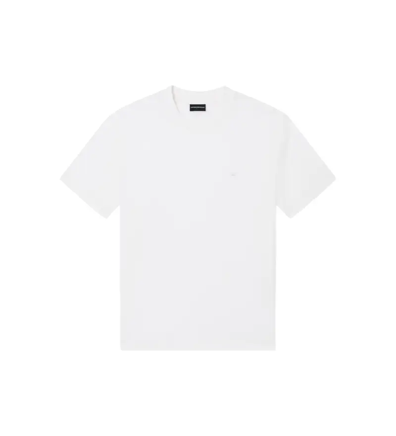 per uomo EM005491_AF24839 Maglietta basic in Lyocell, bianca (XL), Bianco, Casual, Manica corta