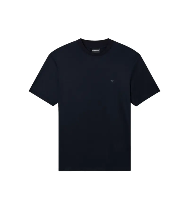 per uomo EM005491_AF24839 Maglietta basic in Lyocell blu navy (XXL), Casual, Manica corta