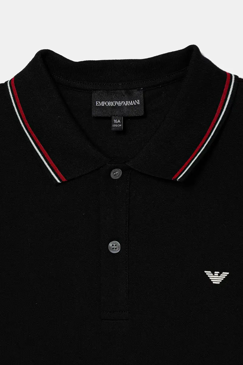 polo bambino colore blu navy 8N4FB3 1JPTZ Nero miniatura 3