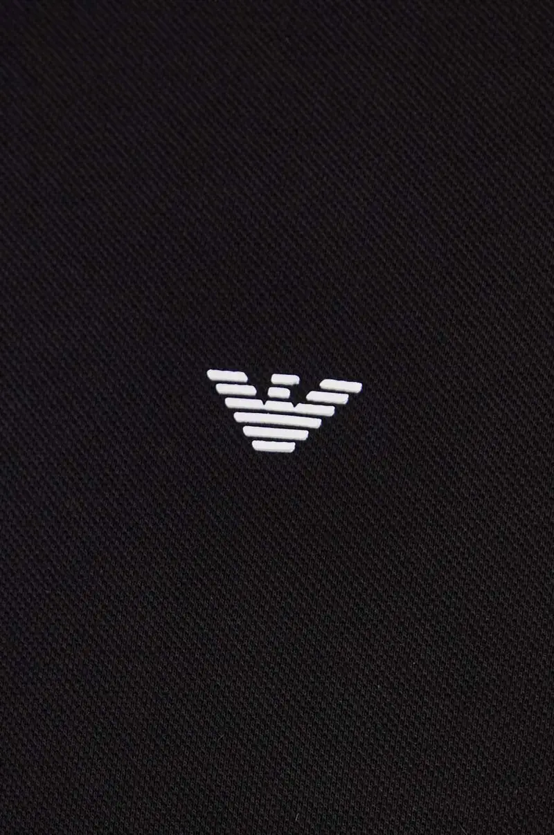 polo in cotone colore bianco Nero miniatura 5