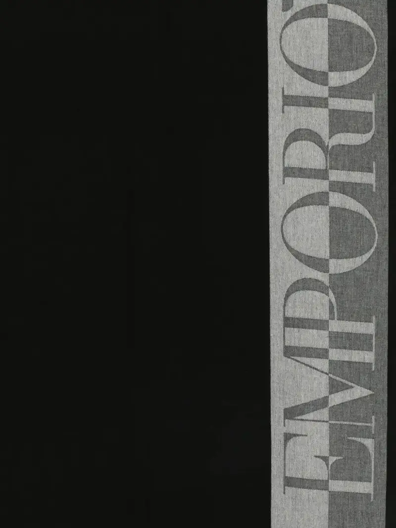 sciarpa emporio armani NERO miniatura 3
