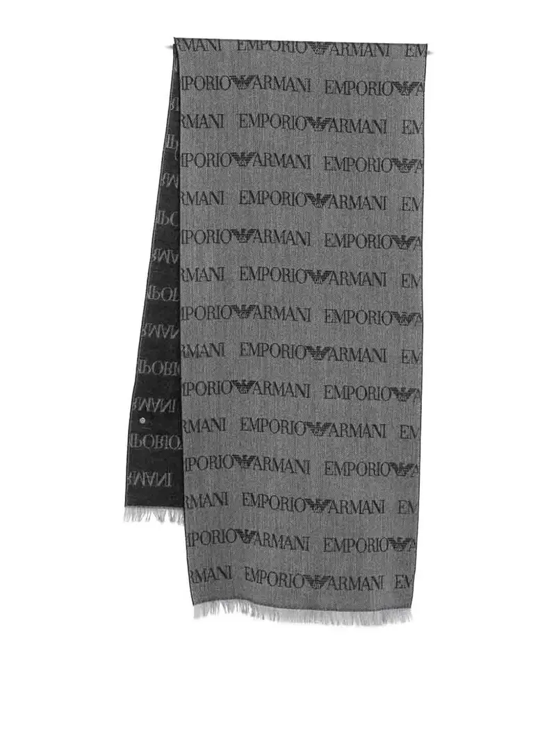 Sciarpa in misto lana Grigio