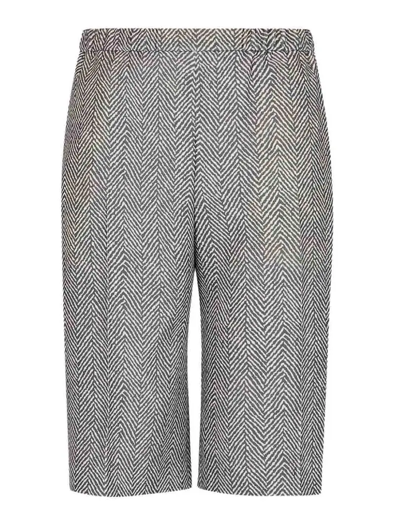 Shorts con vita elasticizzata Bianco