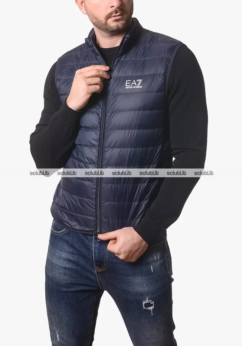 Smanicato Emporio Armani uomo blu scuro Core Identity