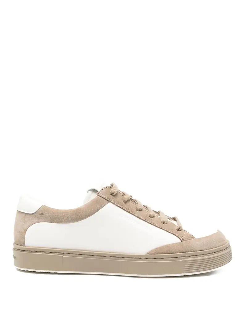 Sneakers in pelle Beige
