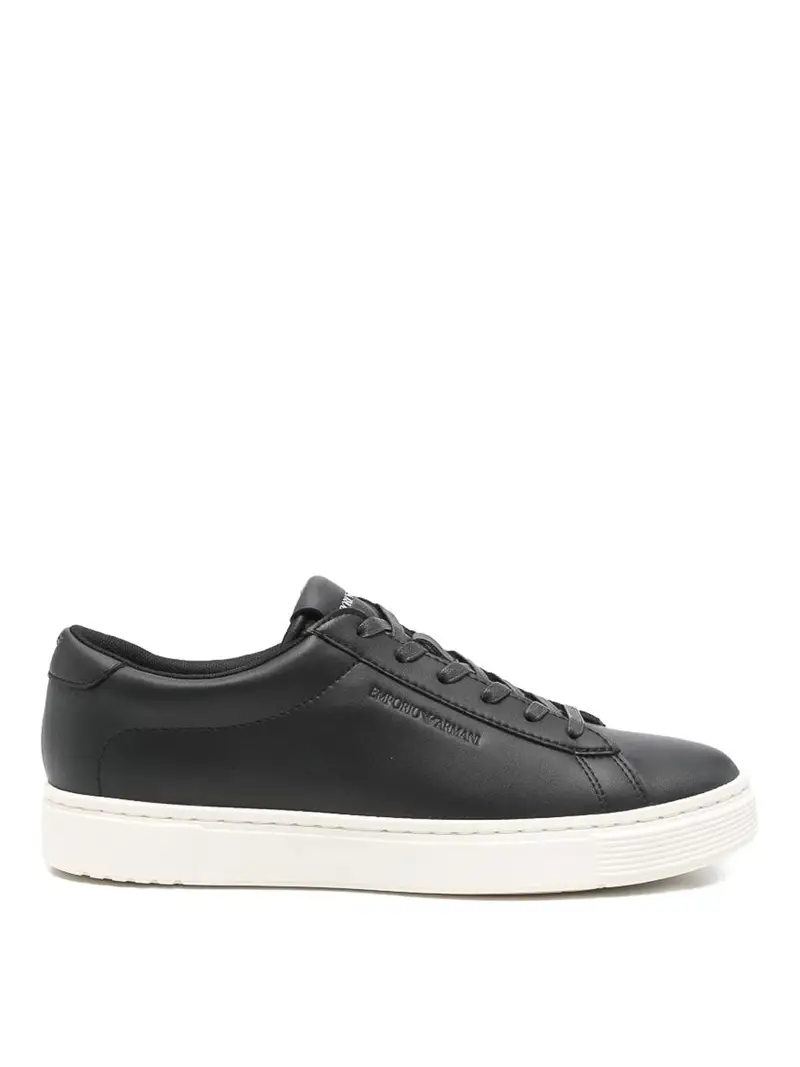 Sneakers in pelle Nero