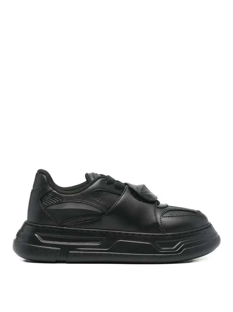 Sneakers in pelle Nero