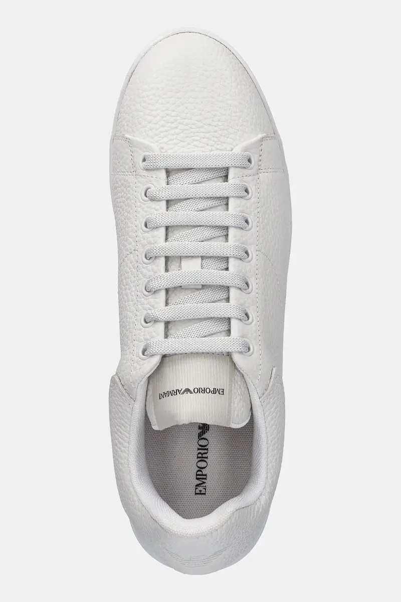 sneakers in pelle uomo colore bianco EM003663 AF19999 U0001 miniatura 4