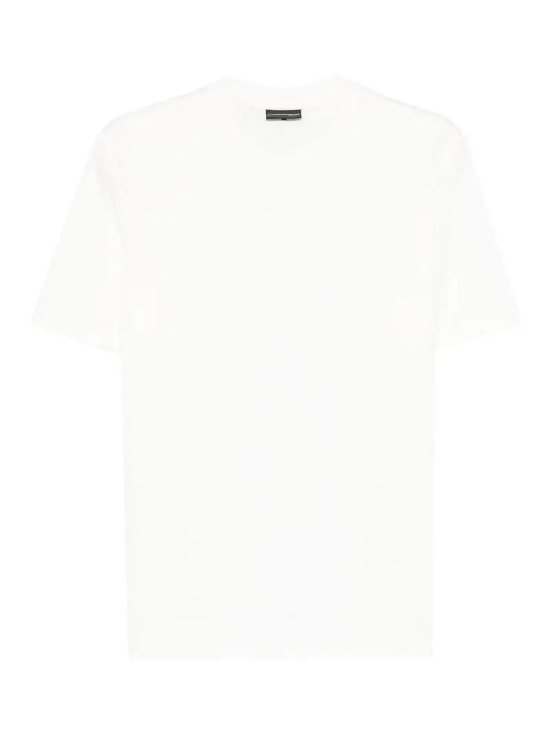 T-shirt in cotone con logo Bianco