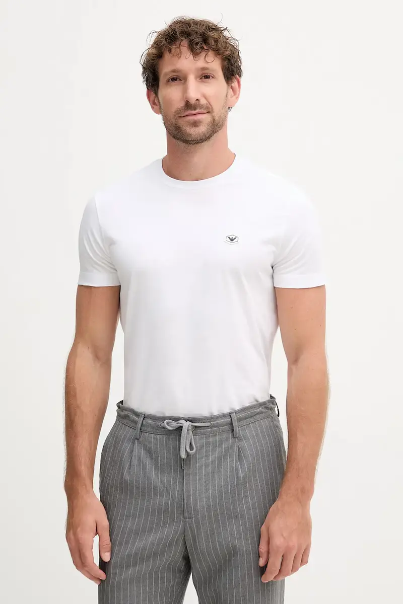 Emporio Armani T-shirt Uomo Bianco 3840603