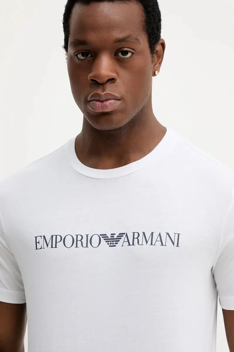 Emporio Armani T-shirt Uomo Bianco 3840531 miniatura 4