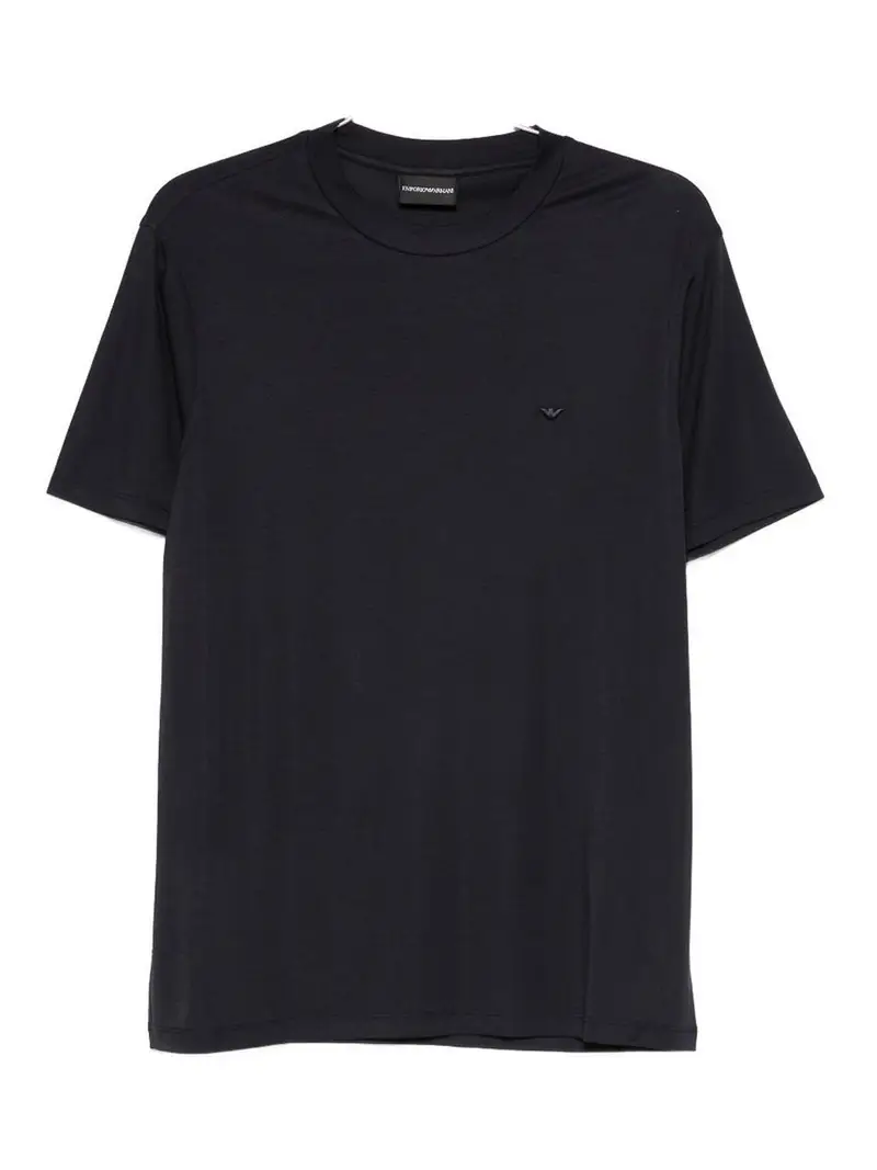 T-shirt in misto modal e seta Blu