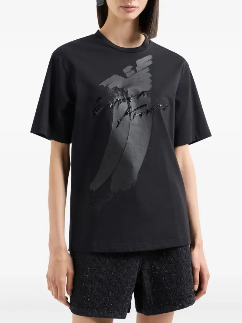 Emporio Armani T-shirt Nero 2533862 miniatura 2