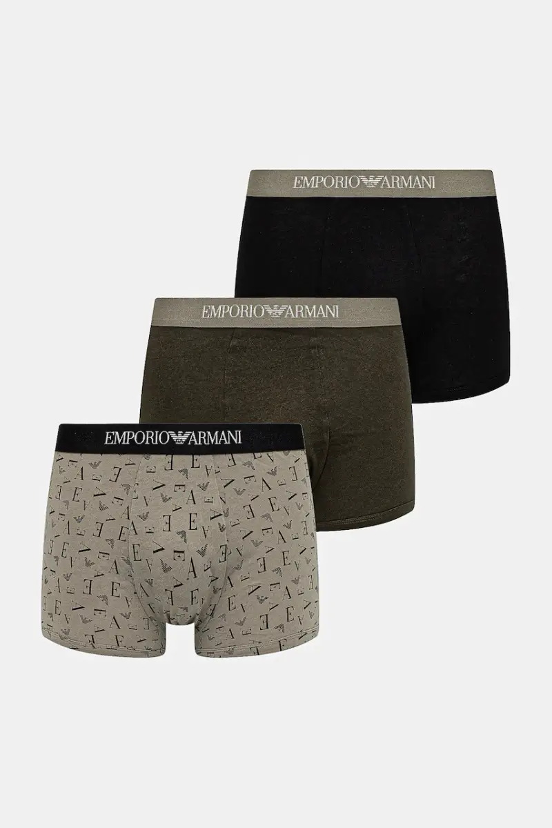 Emporio Armani Underwear Boxer Uomo Verde 3668967