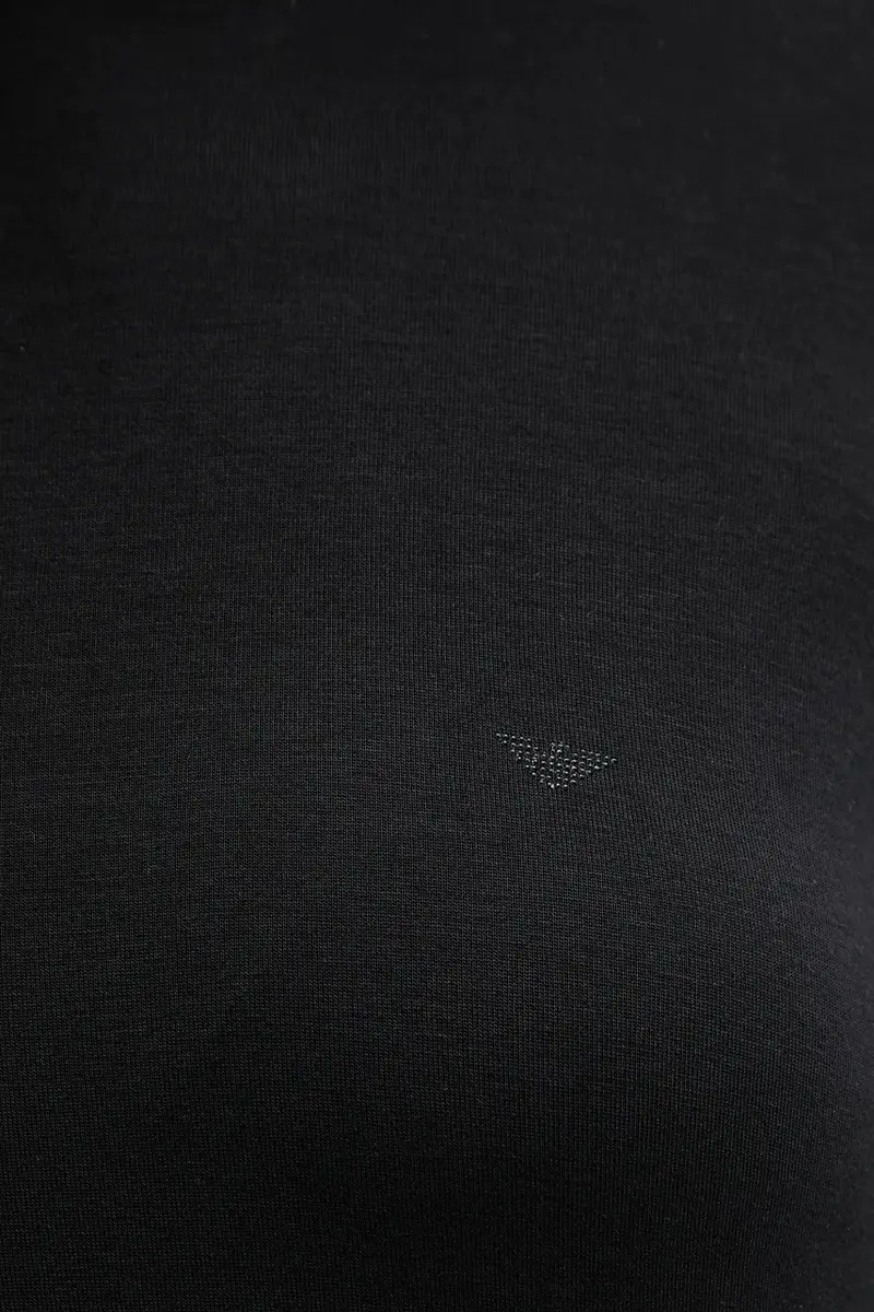 camicetta a maniche lunghe lounge con lana colore nero EW002039 AF15361 miniatura 5