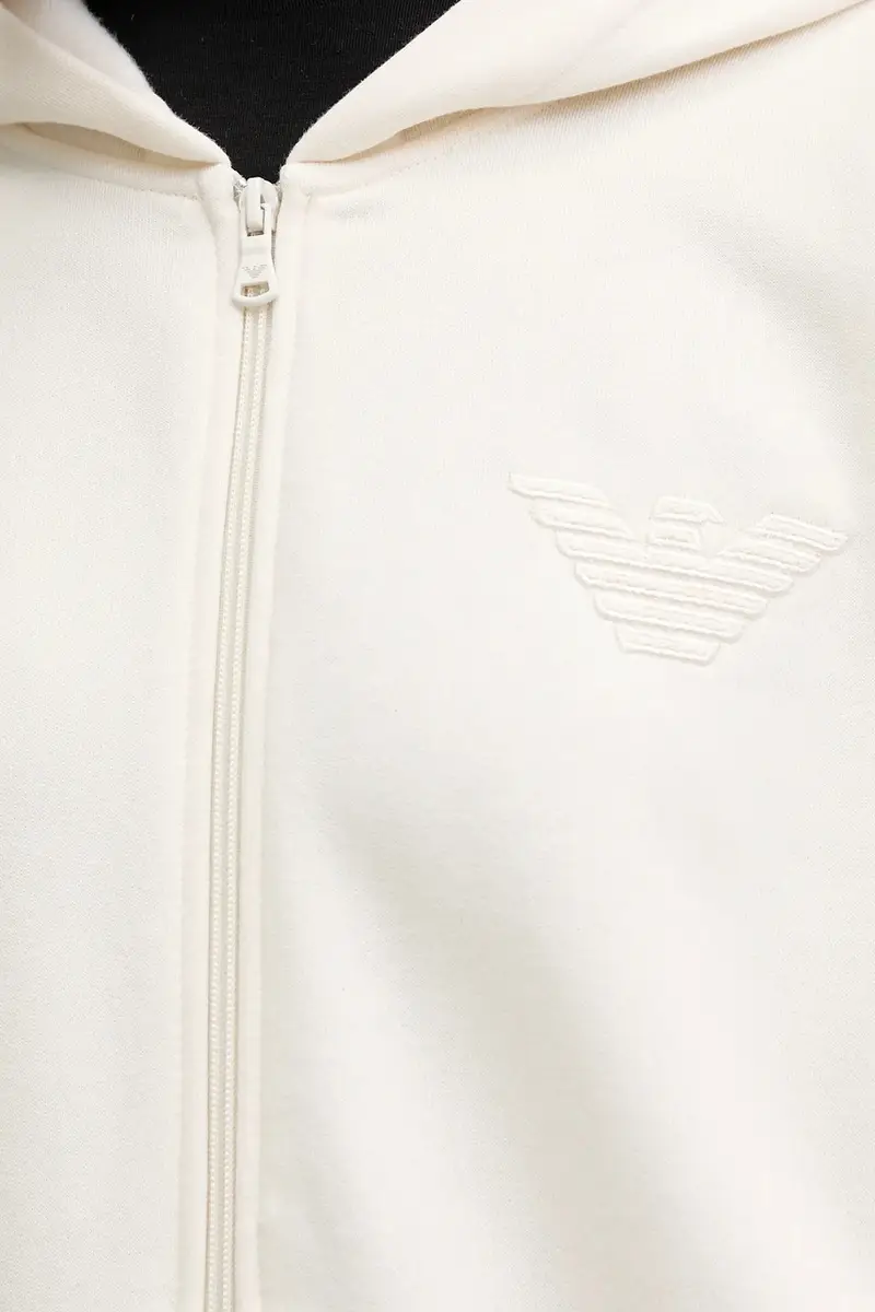 felpa donna colore beige con cappuccio EW000392 AF15356 miniatura 5