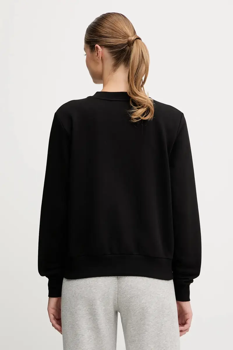 felpa lounge donna colore nero con applicazione EW001908 AF15356 miniatura 3