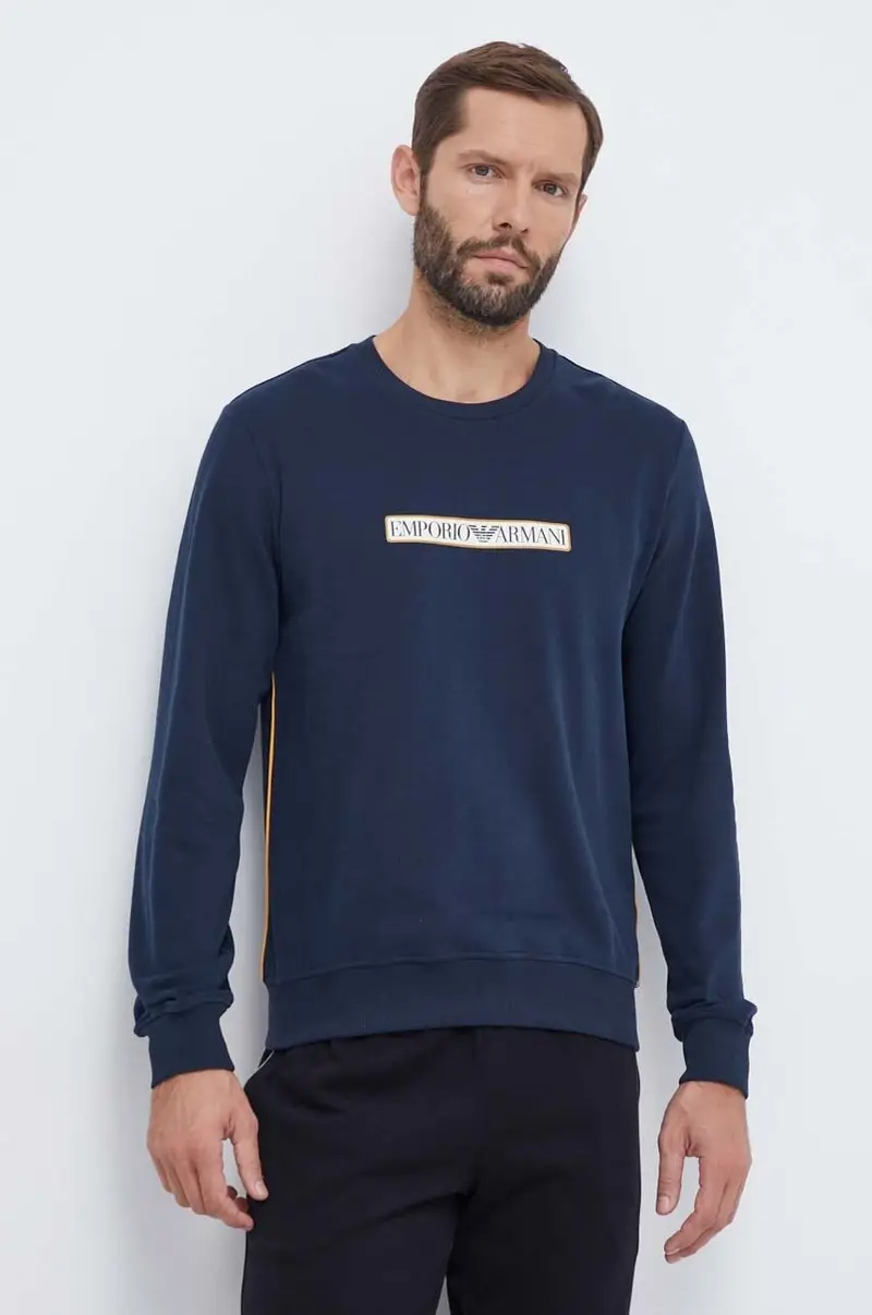 felpa lounge in cotone Blu navy