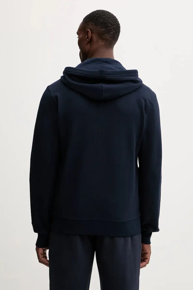 felpa lounge uomo colore blu navy con cappuccio EM000644 AF14982 miniatura 3