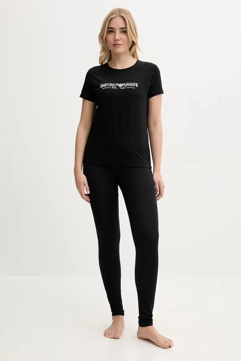 leggins lounge donna colore nero EW000414 AF10883 miniatura 2