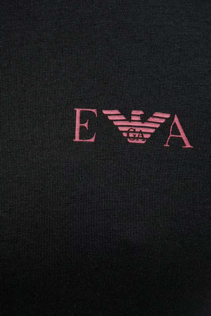 maglietta lounge pacco da 2 colore bianco EM001849 AF10778 Nero miniatura 4